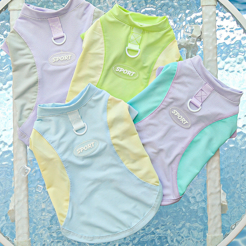 Sun protection ice silk dog clothes for spring and summer