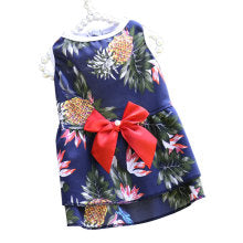 Spring summer fall pet dog and cat vest Pineapple skirt Hawaiian style