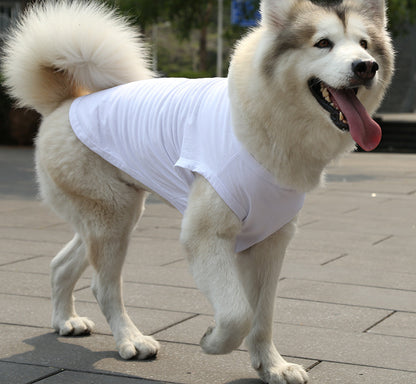 Small medium large dog  spring summer autumn new pet clothes vest supplies two feet clothes