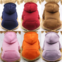 Autumn and winter fleece hoodie pocket two-legged sports wind pet dog cat clothes wholesale outdoor manufacturers