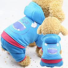 Two-leg hoodie sports cartoon dog dog cat clothes Autumn and winter pet clothing supplies