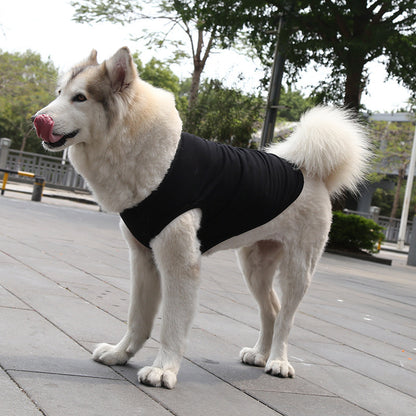 Small medium large dog  spring summer autumn new pet clothes vest supplies two feet clothes