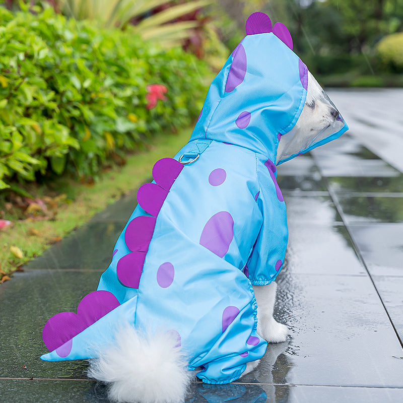 Waterproof and windproof dog raincoats are suitable for small and medium-sized dogs and cats