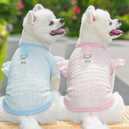 Light thin soft smooth and stretchy pet dog clothes