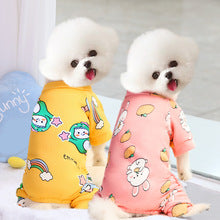 Dog cat four-legged pajamas warm air conditioning clothing pet clothing supplies small dog clothing