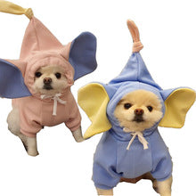 Elephant to dog cat small medium-sized dog autumn winter hoodie grab fleece clothing supplies pet