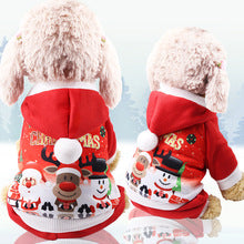 Four legs Christmas Claus elk fleece hoodie dog cat pet clothing autumn and winter supplies manufacturers