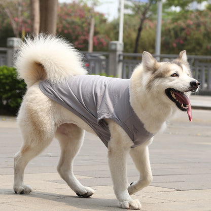 Small medium large dog  spring summer autumn new pet clothes vest supplies two feet clothes