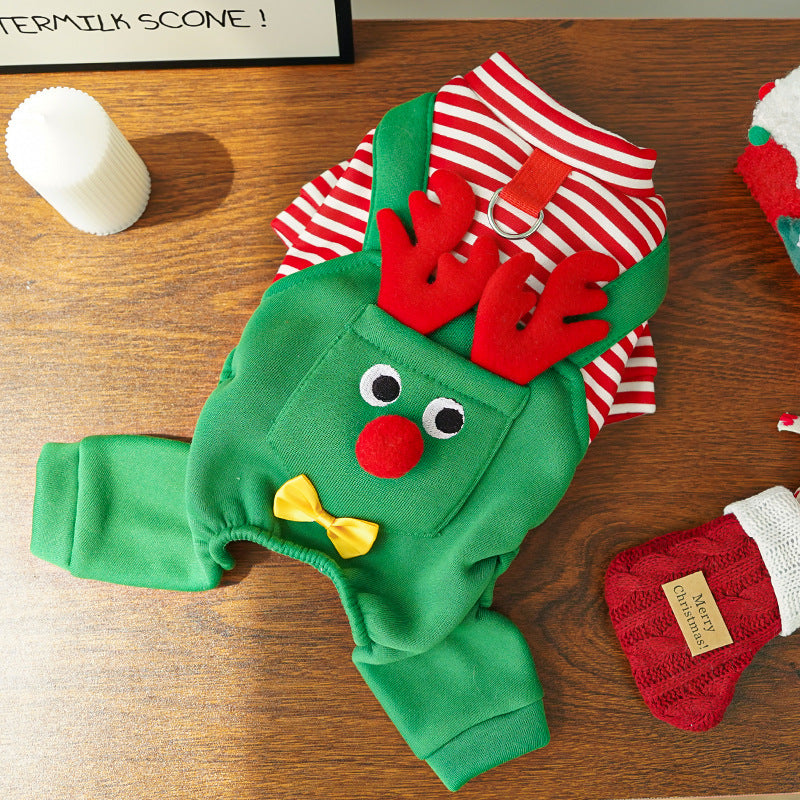 Pet clothes for Christmas holiday - four-legged outfits and jackets