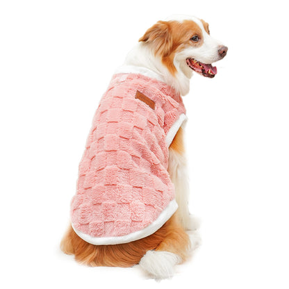 New autumn-winter pet clothing - small, medium, large-sized dogs - plush and warm fleece vests