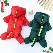 Autumn and winter warm four-legged small medium-sized dog dog cat dinosaur into pet clothing manufacturers wholesale