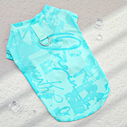 Ice silk cool clothes, vest, waistcoat, and dog clothes