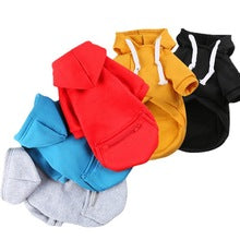 Autumn and winter small, medium and large dog zipper pocket dog clothes Cat hoodie Teddy Pomeranian pet supplies