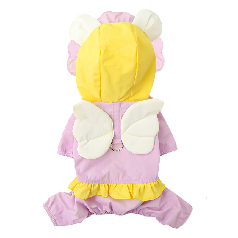 Four-legged waterproof boot cover with windproof and rainproof function for outdoor use