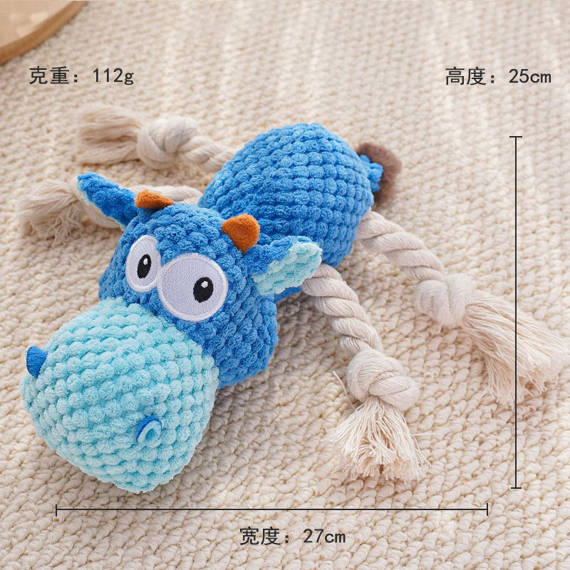 New pet vocalizing dog toy - durable chew toy with soft fur for relaxation and interactive play doll