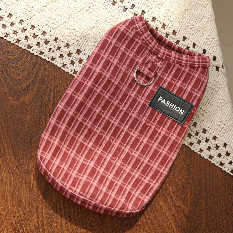 Pet clothing - Fall/Winter vintage check shirts - Dog and cat clothes