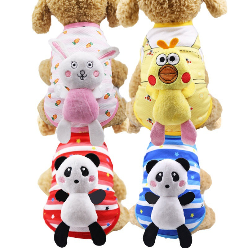 Pet small medium-sized dog law fight cat Teddy dog clothes spring summer sunscreen cooling vest wholesale