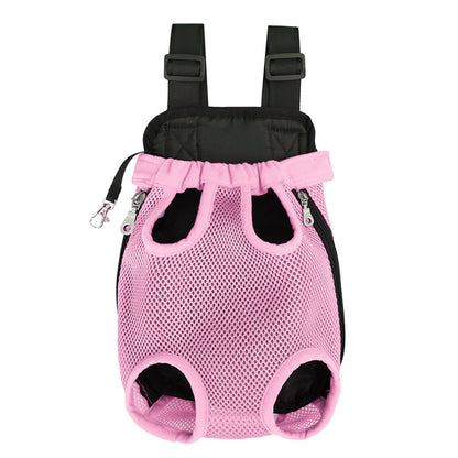 Outdoor breathable mesh backpack for puppies and kittens. Small and medium-sized pet supplies.