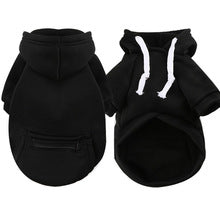 Autumn and winter small, medium and large dog zipper pocket dog clothes Cat hoodie Teddy Pomeranian pet supplies