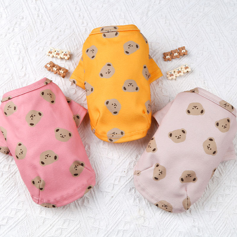 Dog and cat clothes Autumn and winter base coat wrapped edge multi-colored double-sided fleece pet clothes Small medium-sized dog supplies