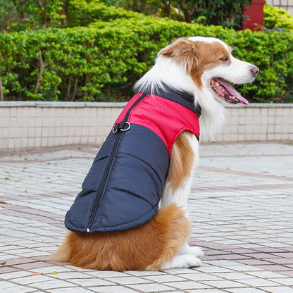 Pet clothing outside warm cotton vest  for autumn and winter