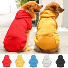 Autumn and winter fleece zipper pocket hoodie large small dog dog cat clothes pet supplies