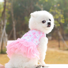 Pet dog cat peach blossom dress Teddy pet supplies clothing manufacturers wholesale